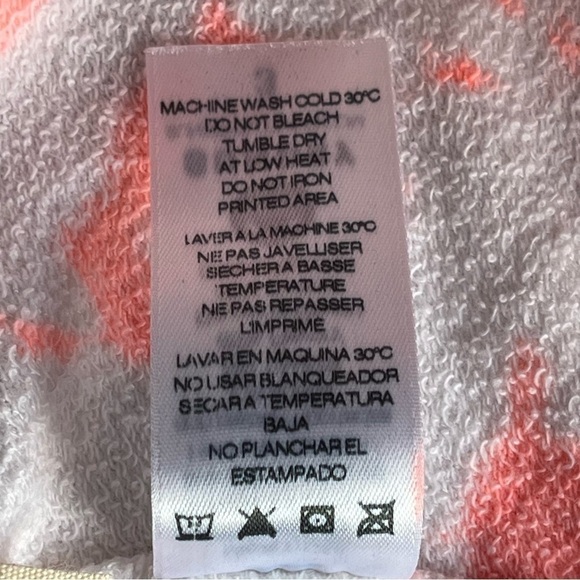 SUNDRY sweat shorts pop peach tiedye  drawstring terry  NR-V1-G13TD16 size M - Picture 9 of 14